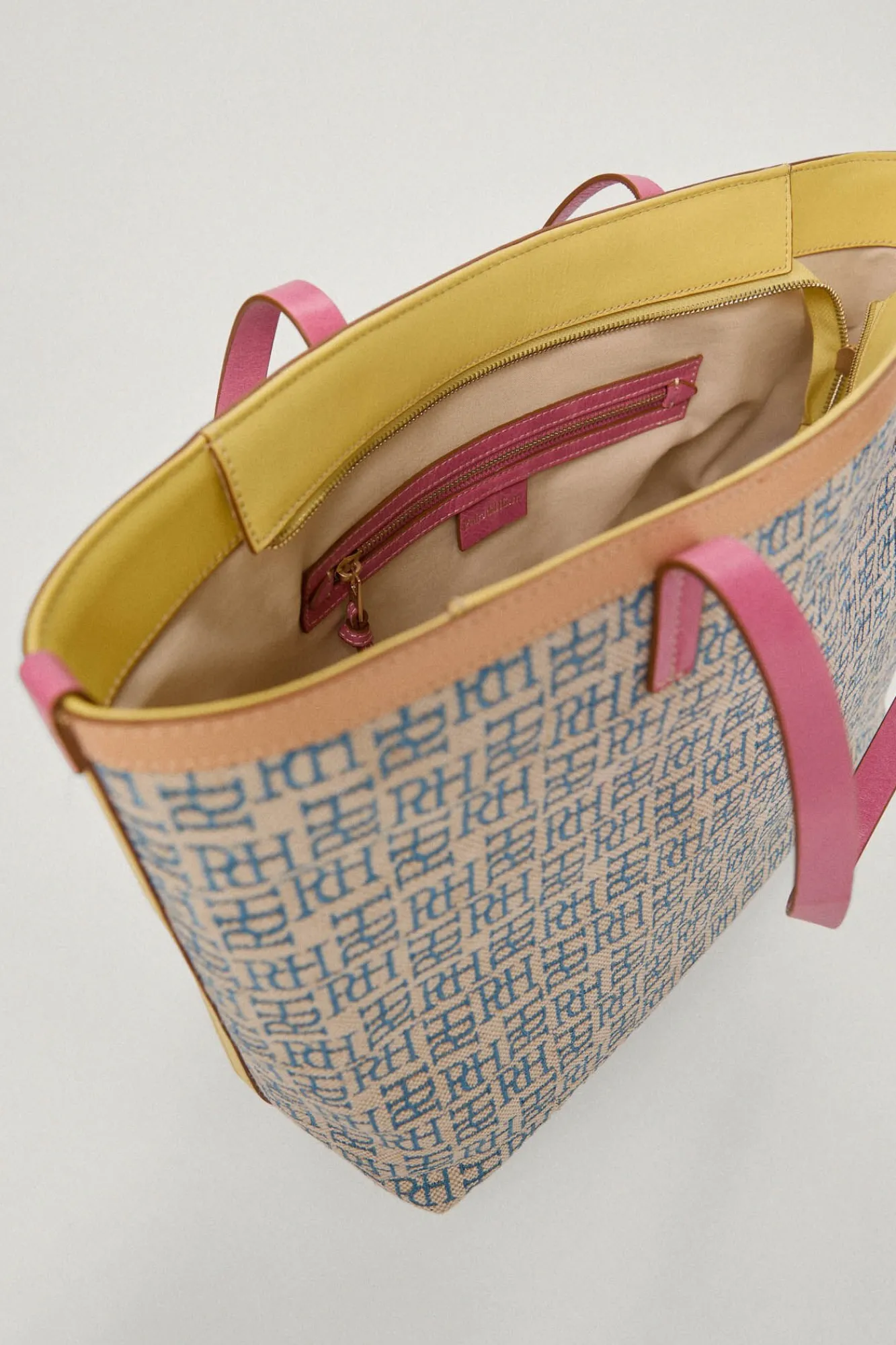 Bolso Shopper De Jacquard Logotipo Y Piel^Pedro del Hierro Store