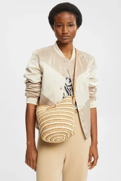 Bolso Shopper Tipo Bucket Papel^Esprit Cheap