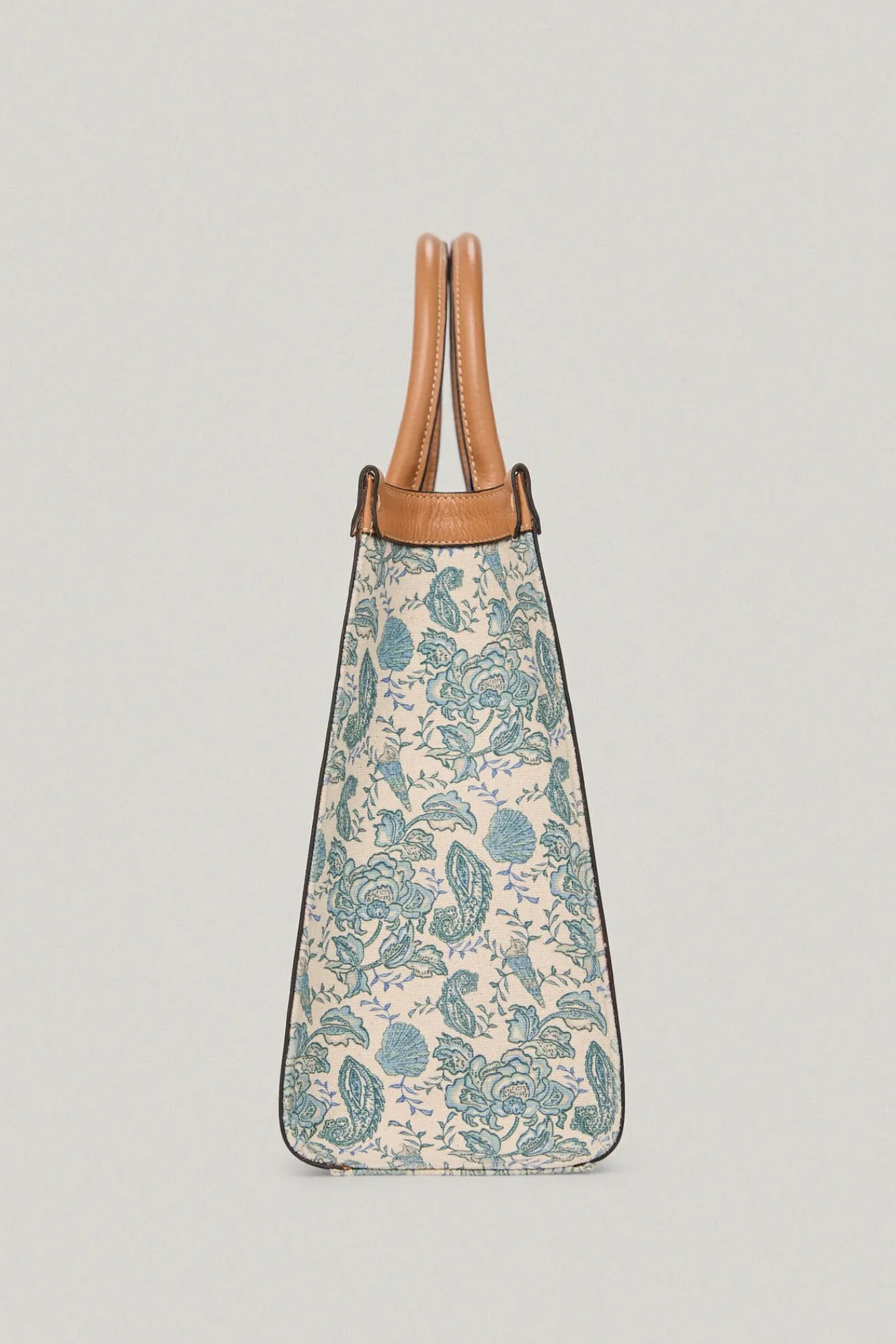 Bolso Tote De Canvas Estampado Marino Y Piel^Pedro del Hierro Store