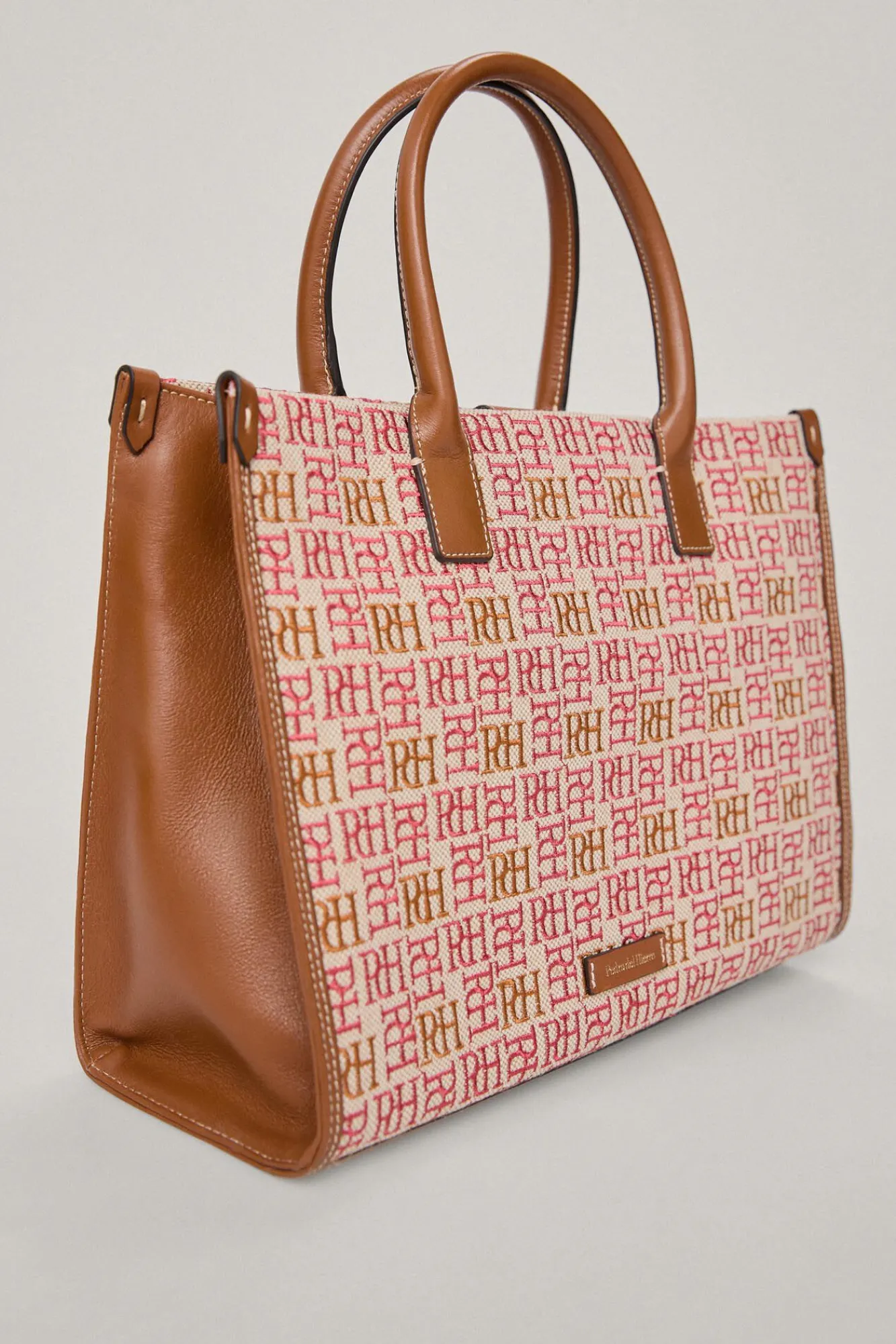 Bolso Tote De Canvas Logotipo Bordado Y Piel^Pedro del Hierro Clearance
