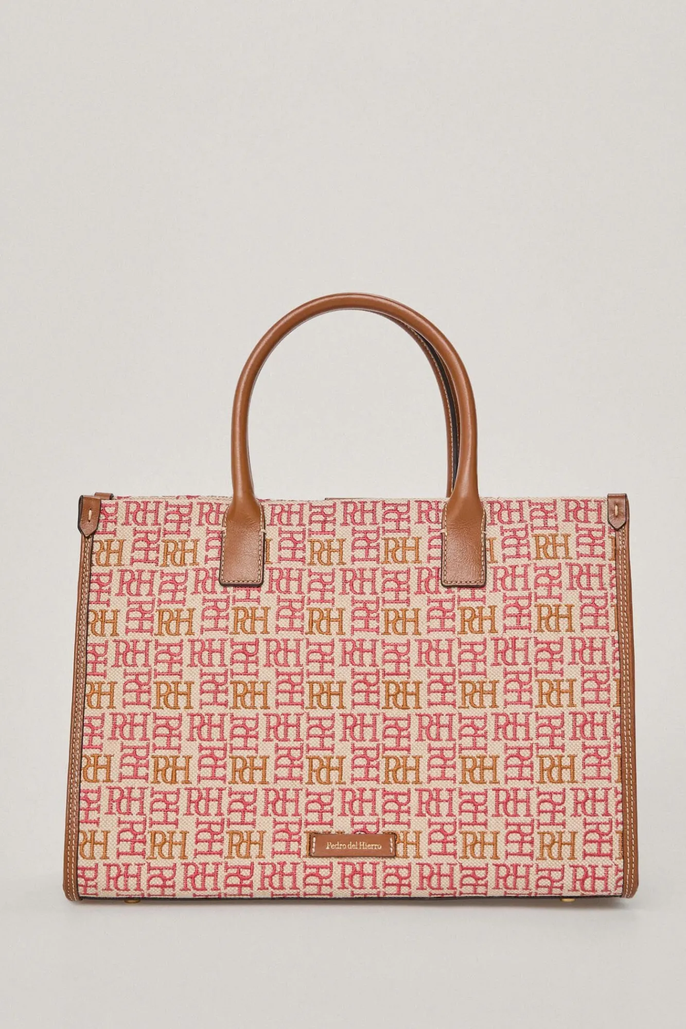 Bolso Tote De Canvas Logotipo Bordado Y Piel^Pedro del Hierro Clearance