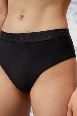 Braguita Alta De Bikini Negra Quick Dry^Dash and Stars Cheap