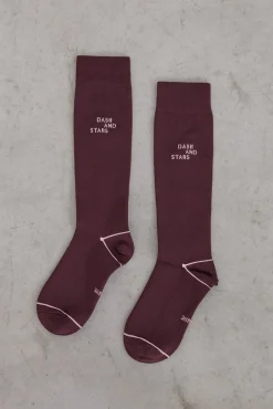 Calcetines Tecnicos Altos Morado^Dash and Stars New