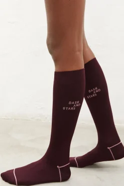 Calcetines Tecnicos Altos Morado^Dash and Stars New
