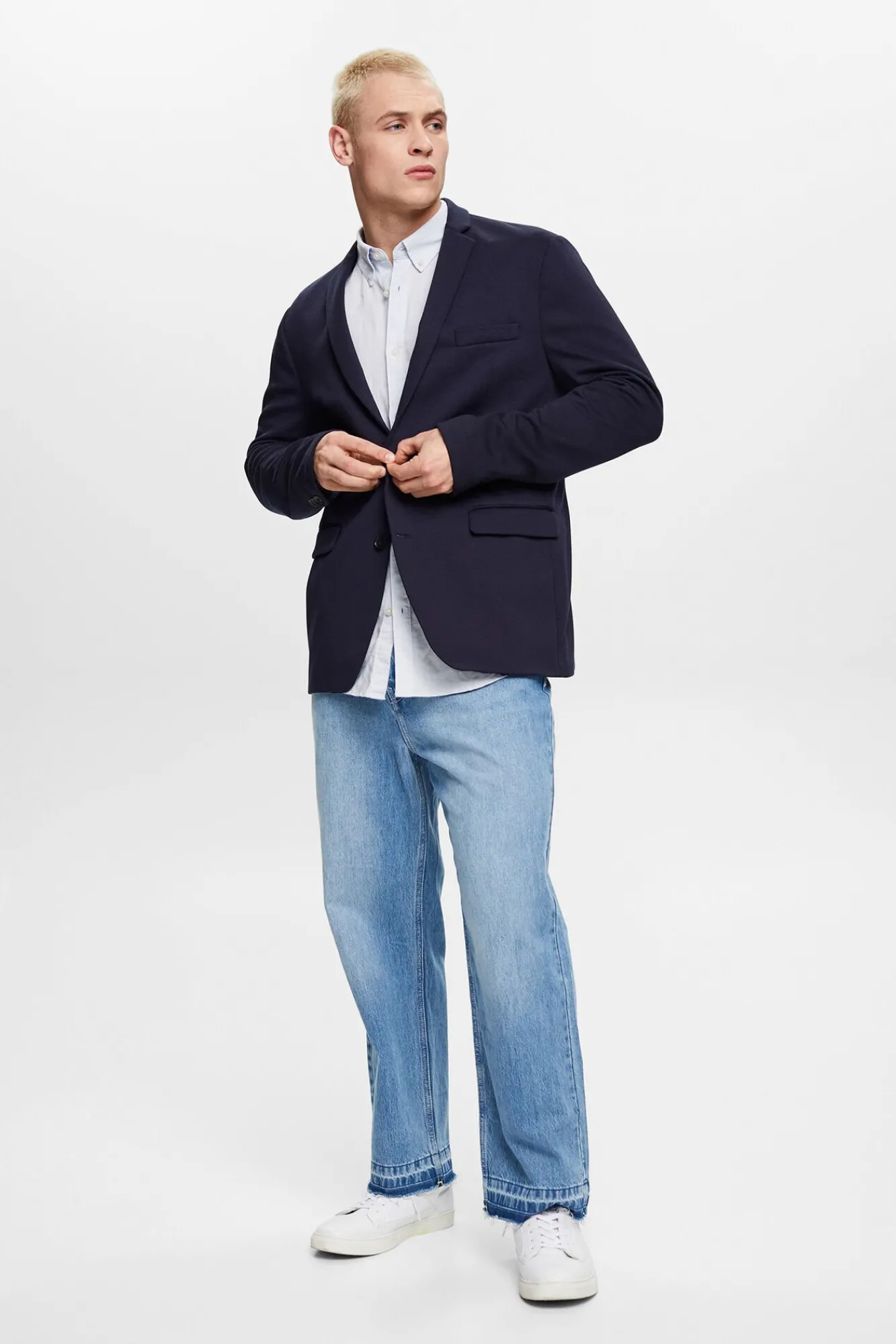 Camisa Basica Regular Fit Con Lino^Esprit Cheap