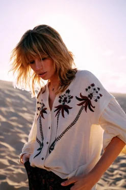 Camisa Bordado Posicionado^Slowlove Best Sale