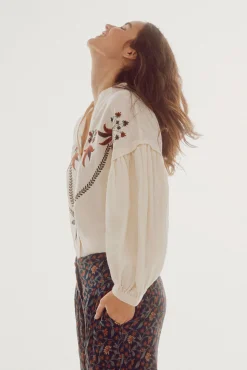 Camisa Bordado Posicionado^Slowlove Best Sale