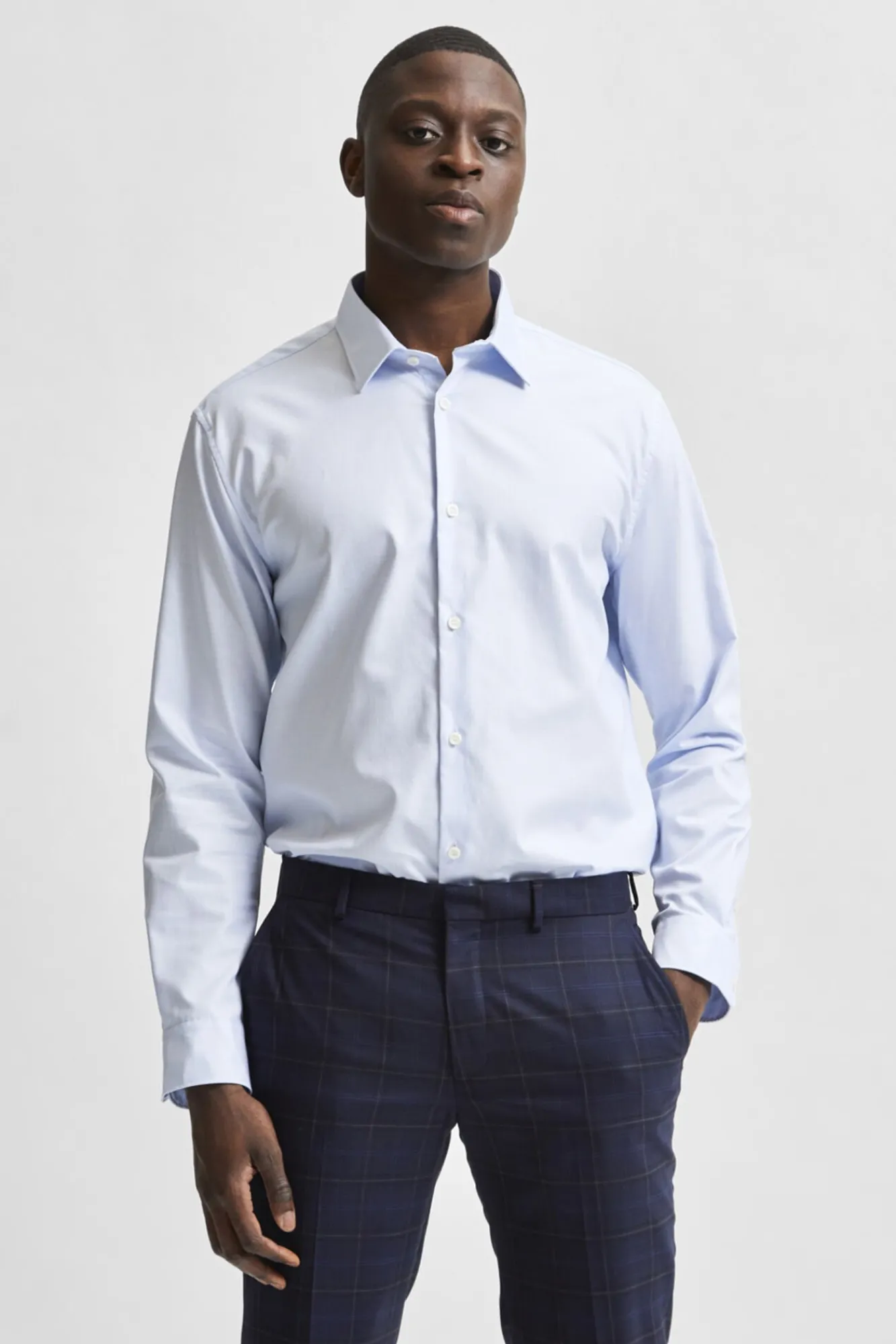 Camisa De Manga Larga De Vestir 100% Algodon Regular Fit^Selected Clearance