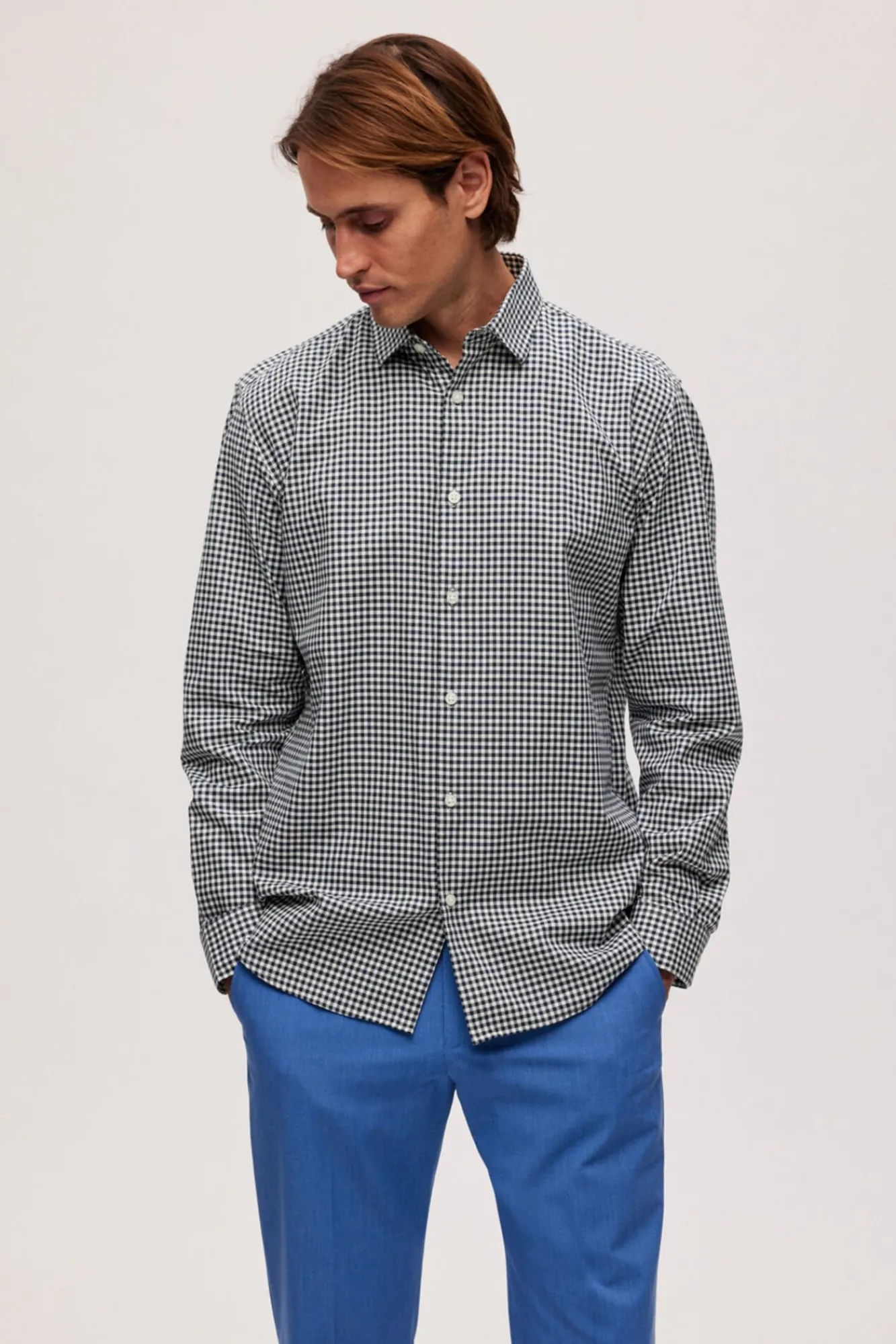 Camisa De Vestir De Manga Larga Algodon Organico^Selected Cheap