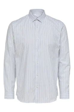 Camisa De Vestir De Manga Larga Algodon Organico^Selected Outlet