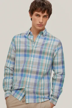 Camisa Lino Cuadro Madras^Pedro del Hierro Outlet