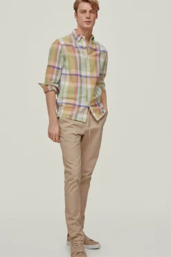 Camisa Lino Cuadro Madras^Pedro del Hierro Cheap