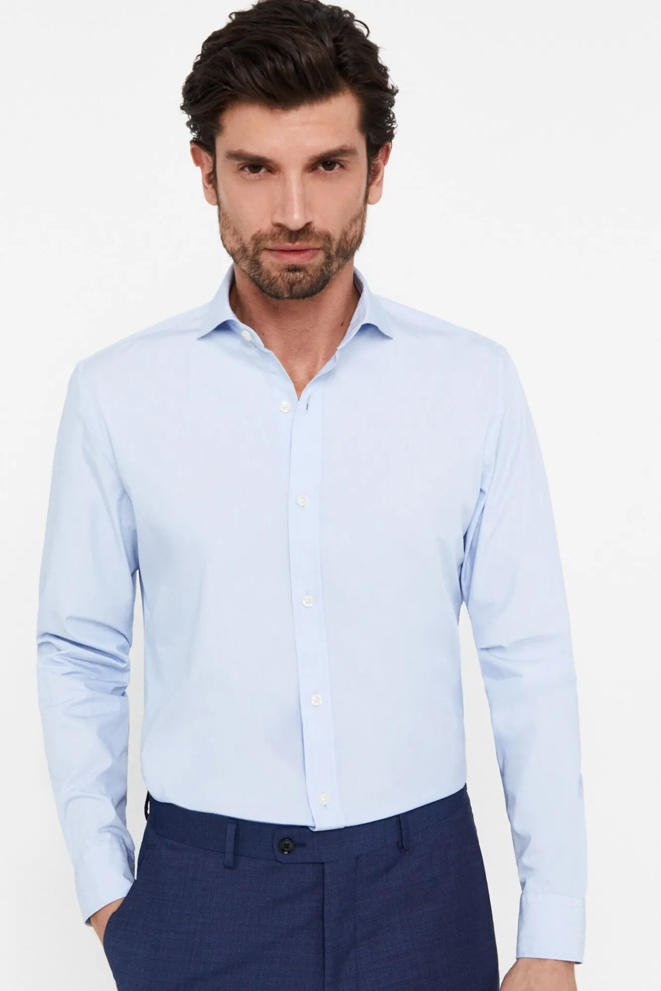 Camisa Lisa Coolmax Slim Fit^Cortefiel Best