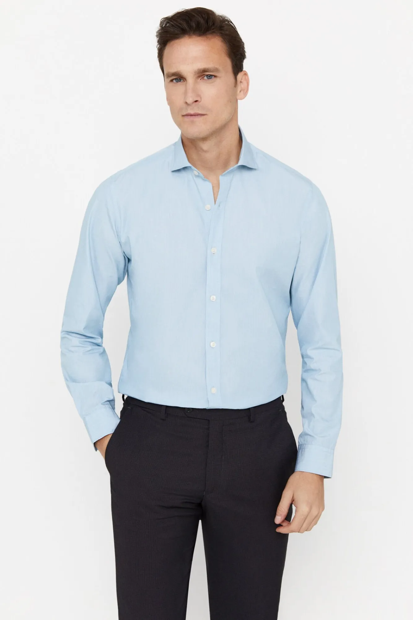 Camisa Lisa Coolmax Slim Fit^Cortefiel Clearance