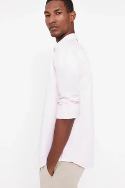 Camisa Lisa Lino Algodon^Cortefiel New