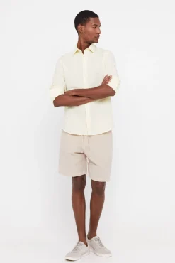 Camisa Lisa Lino Algodon^Cortefiel Shop
