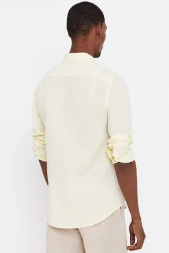 Camisa Lisa Lino Algodon^Cortefiel Shop