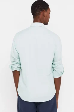Camisa Lisa Lino Algodon^Cortefiel Shop