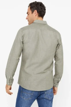 Camisa Lisa Lino Algodon^Cortefiel Cheap