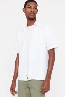 Camisa Lisa Lino Algodon Manga Corta^Cortefiel Outlet
