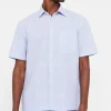 Camisa Lisa Lino Algodon Manga Corta^Cortefiel Best Sale