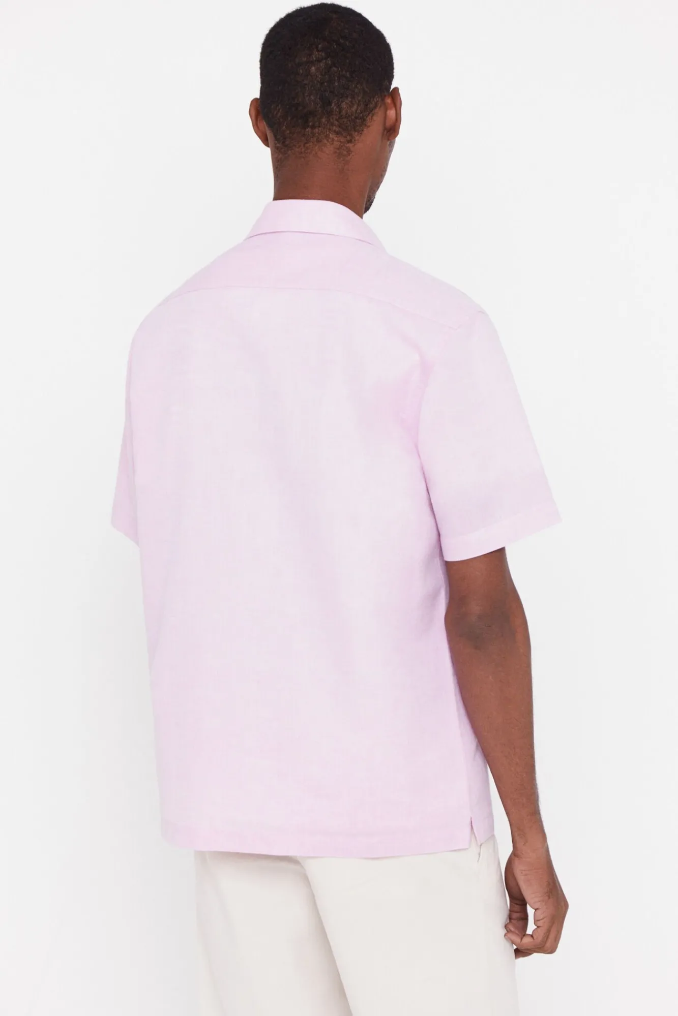 Camisa Lisa Lino Algodon Manga Corta^Cortefiel Hot