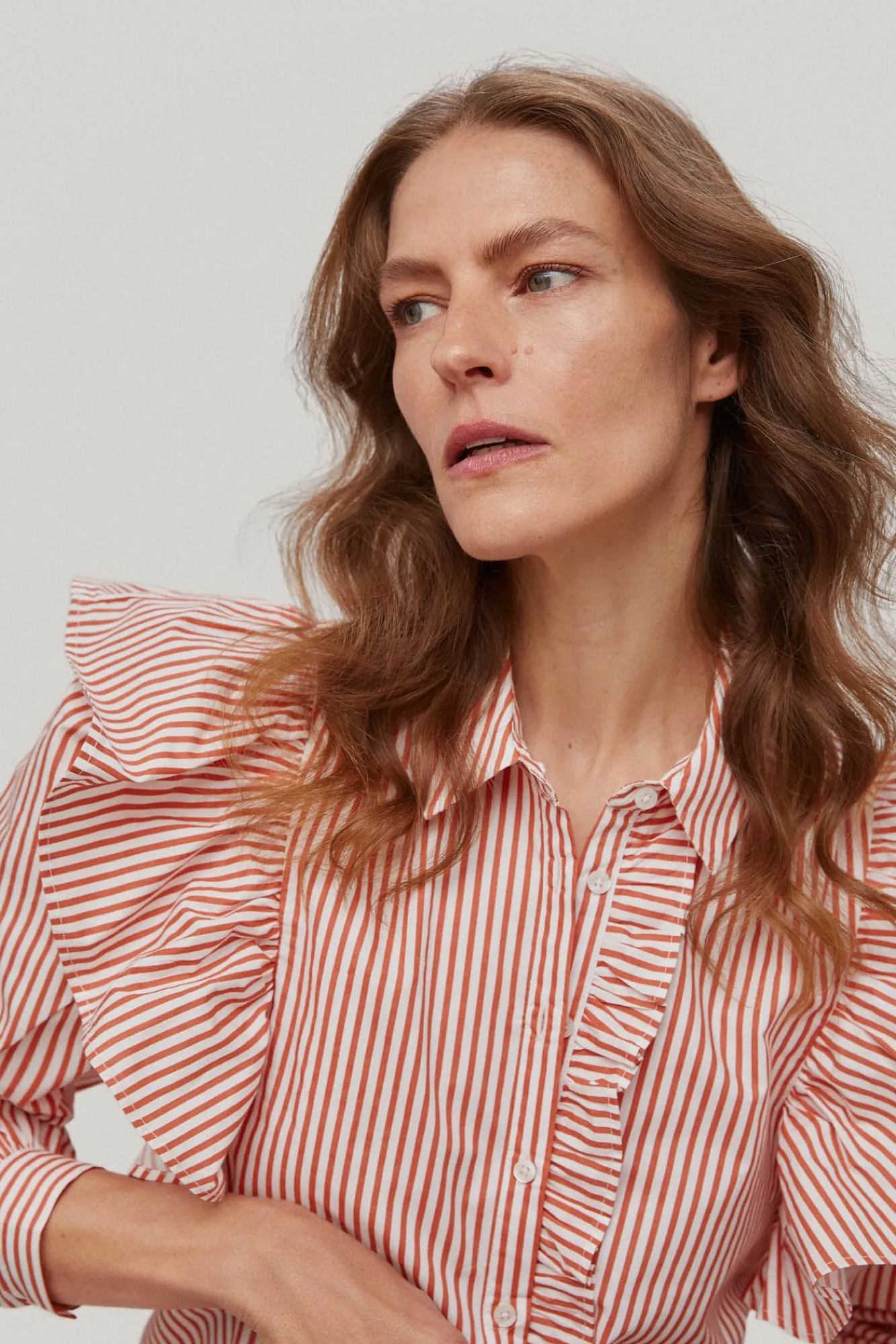 Camisa Manga Larga Volante^Pedro del Hierro Outlet