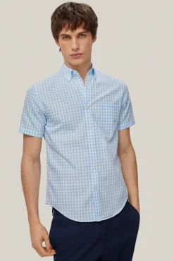 Camisa Non Iron Cuadros Manga Corta^Pedro del Hierro Hot
