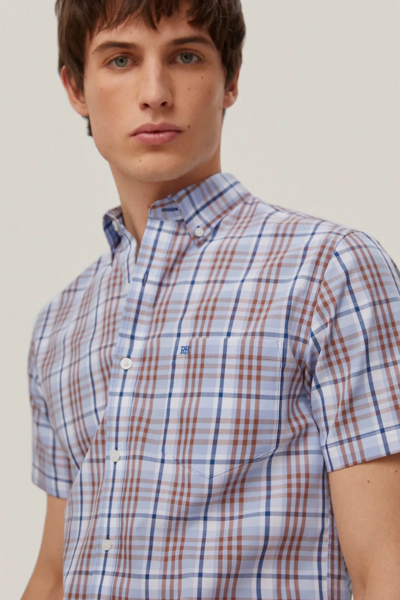 Camisa Non Iron Cuadros Manga Corta^Pedro del Hierro Flash Sale