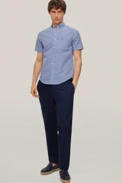 Camisa Non Iron Cuadros Manga Corta^Pedro del Hierro Store