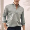 Camisa Polera Lino Manga Larga^Ooto Best