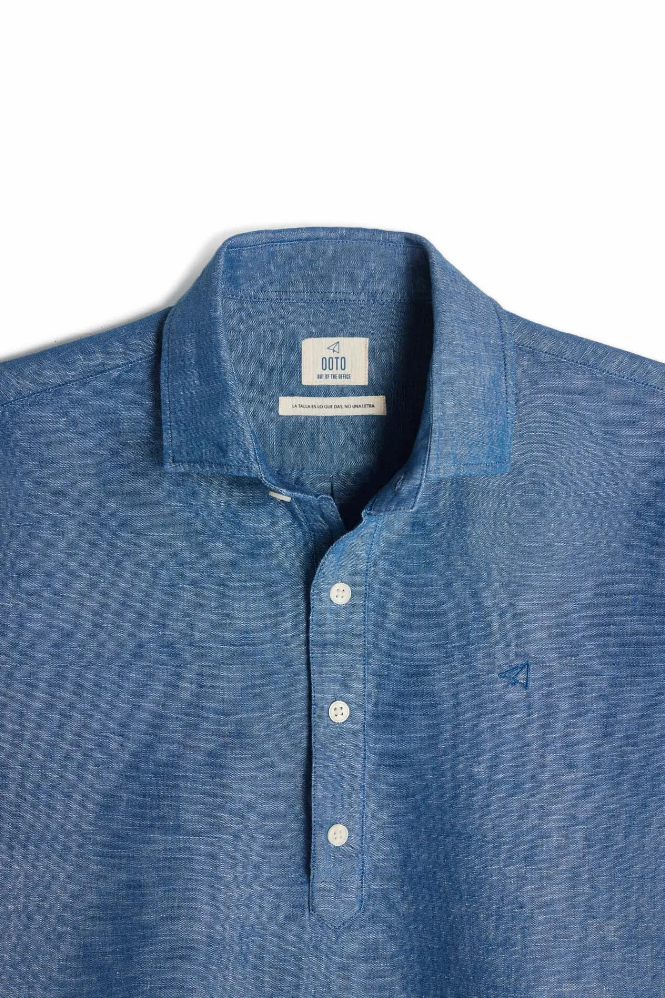 Camisa Polera Lino Manga Larga^Ooto Hot