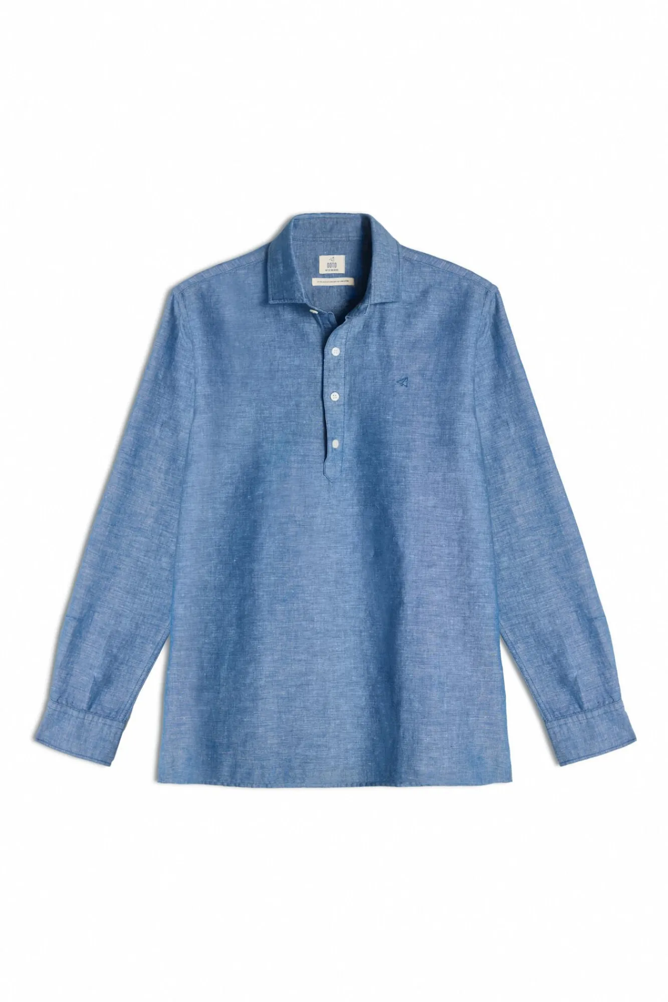 Camisa Polera Lino Manga Larga^Ooto Hot
