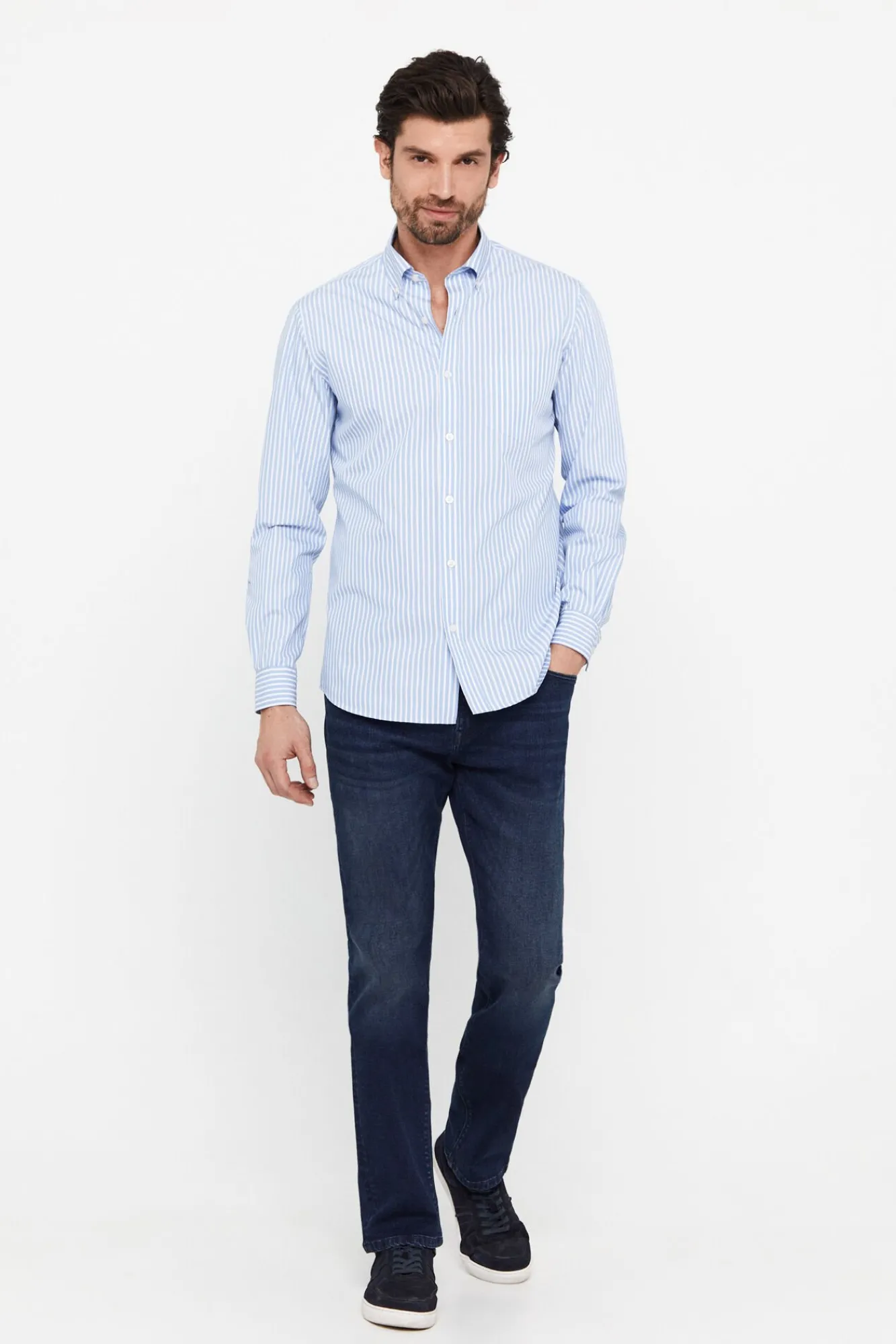 Camisa Rayas Coolmax^Cortefiel Discount