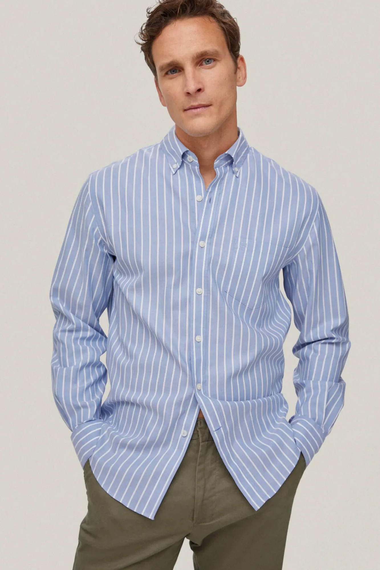 Camisa Rayas Non Iron + Antimanchas^Pedro del Hierro Store