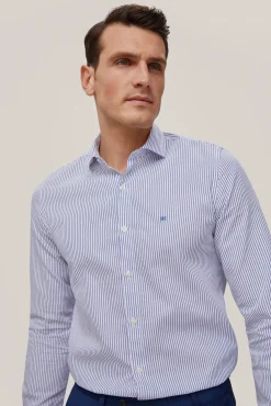 Camisa Rayas Slim Fit Facil Plancha + Antiolor^Pedro del Hierro New