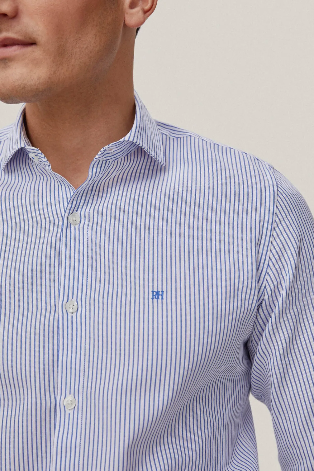 Camisa Rayas Slim Fit Facil Plancha + Antiolor^Pedro del Hierro New