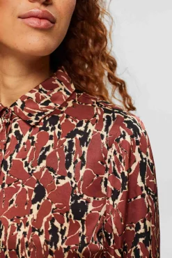 Camisa Satinada Estampada Viscosa^Esprit Online