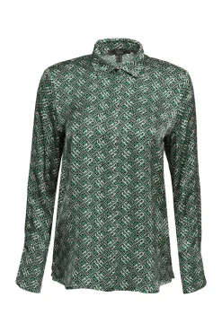Camisa Satinada Estampada Viscosa^Esprit Store