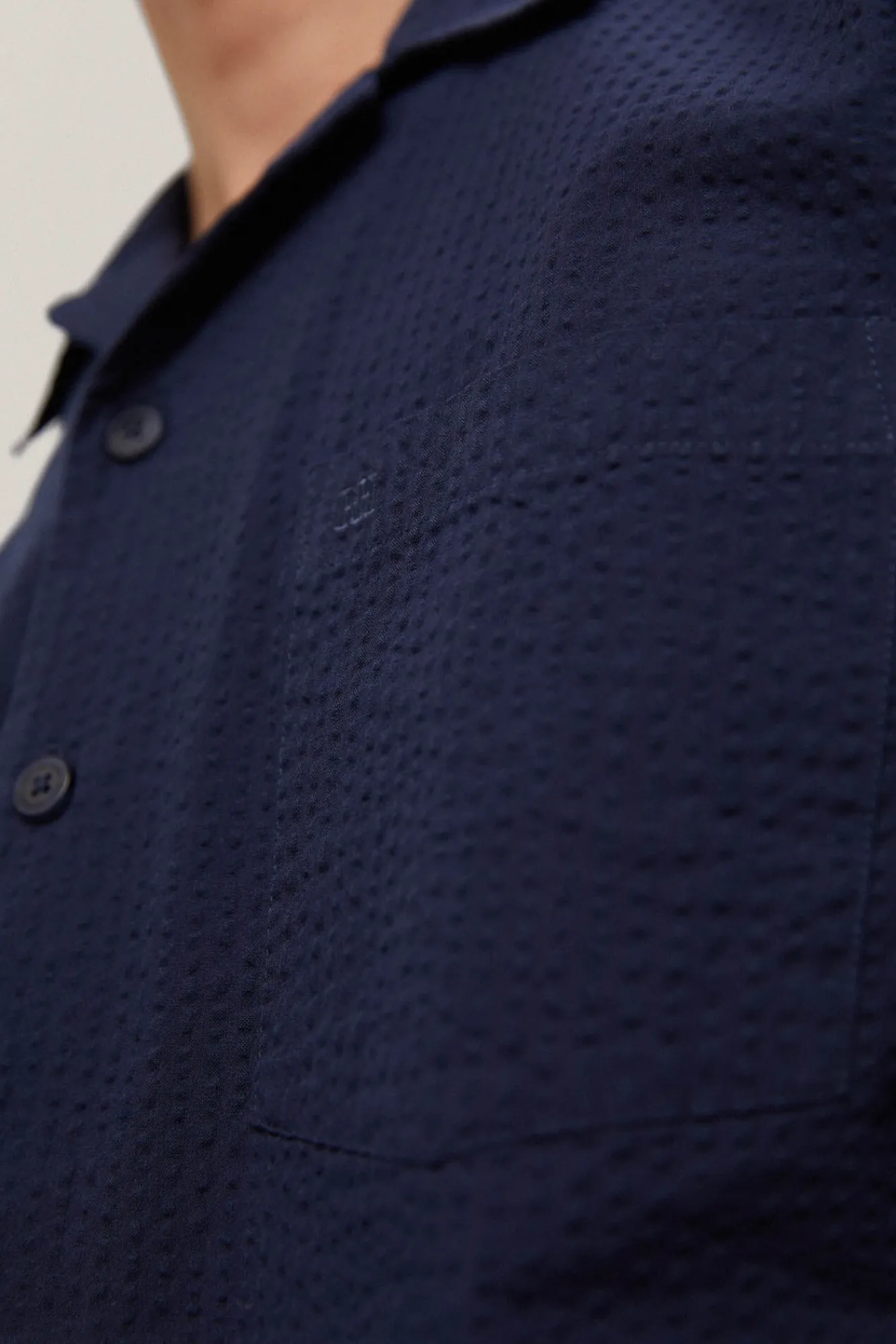 Camisa Seersucker Camp Collar^Pedro del Hierro Cheap