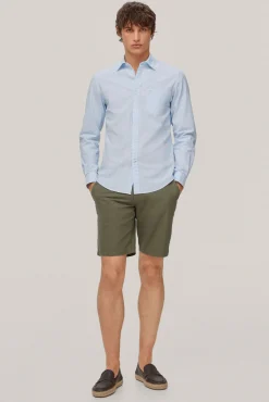 Camisa Seersucker Rayas Manga Larga^Pedro del Hierro Cheap
