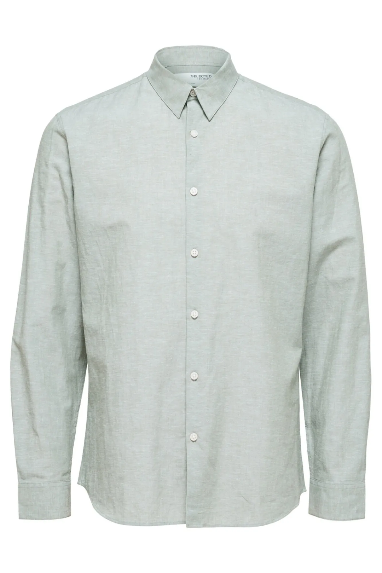 Camisa Slim Fit De Algodon Organico^Selected Best Sale
