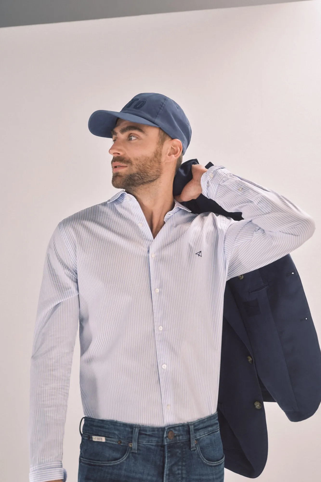 Camisa Slim Mil Rayas Manga Larga ^Ooto Hot