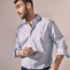 Camisa Slim Rayas Manga Larga ^Ooto Hot