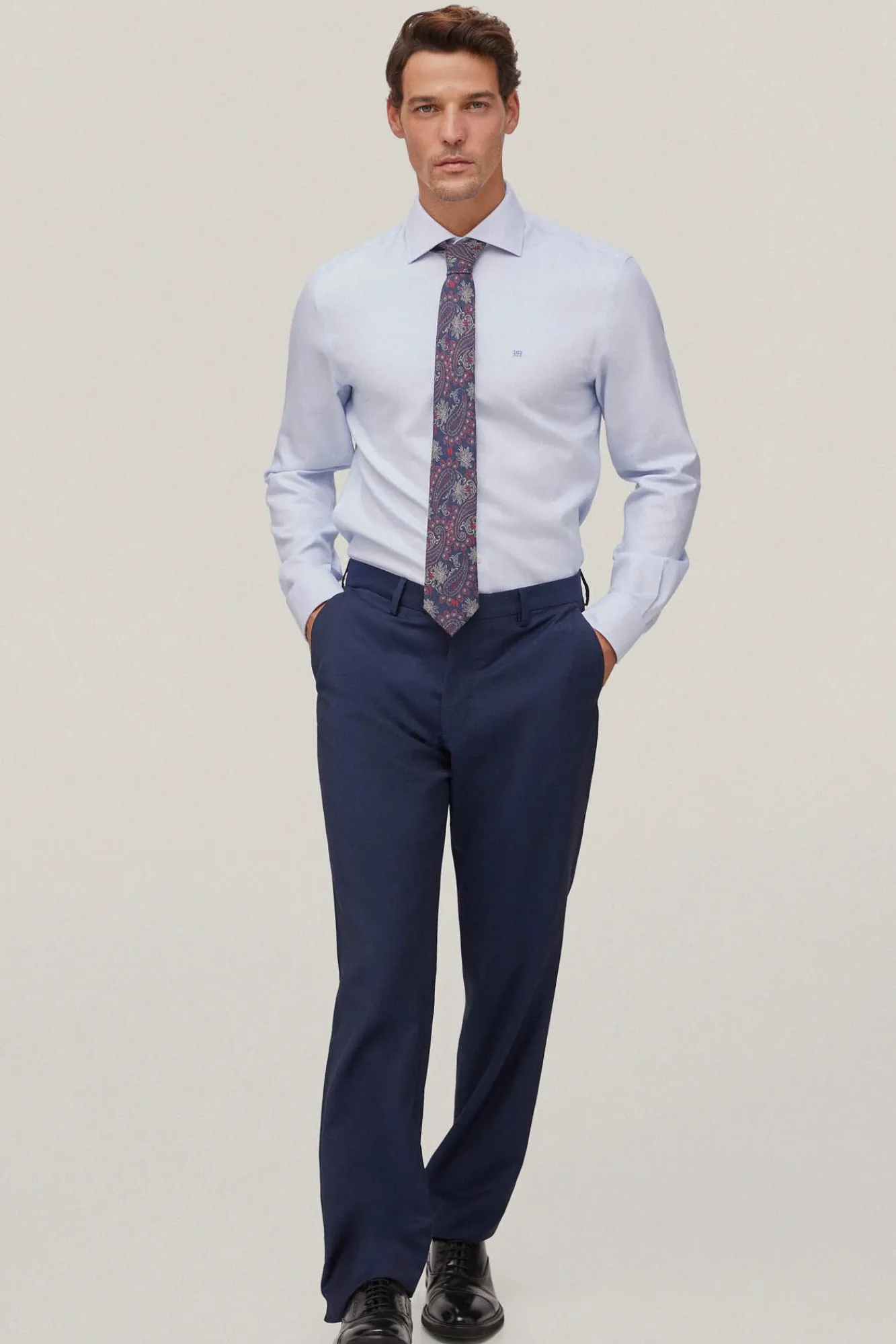 Camisa Vestir Estructura Lisa Non Iron + Antimanchas^Pedro del Hierro Best