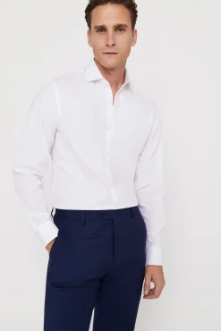 Camisa Vestir Lisa Estructura Slim Fit Facil Plancha^Cortefiel Online