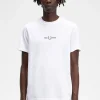 Camiseta Bordada^Fred Perry Fashion