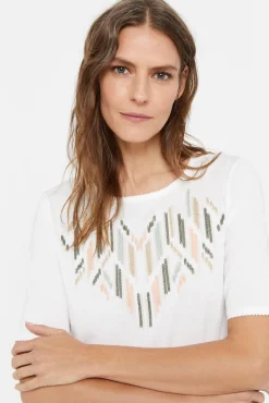 Camiseta Bordado Geometrico^Cortefiel Best Sale