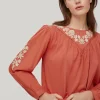 Camiseta Combinada Bordada Artesanal^Pedro del Hierro Cheap