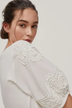 Camiseta Combinada Bordada^Pedro del Hierro Clearance
